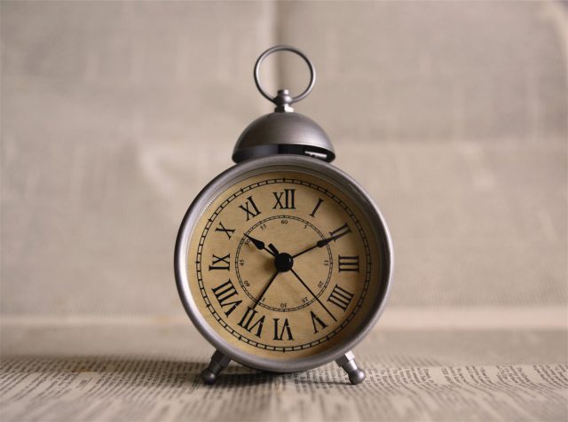 Alarm Clock with Roman Numrals