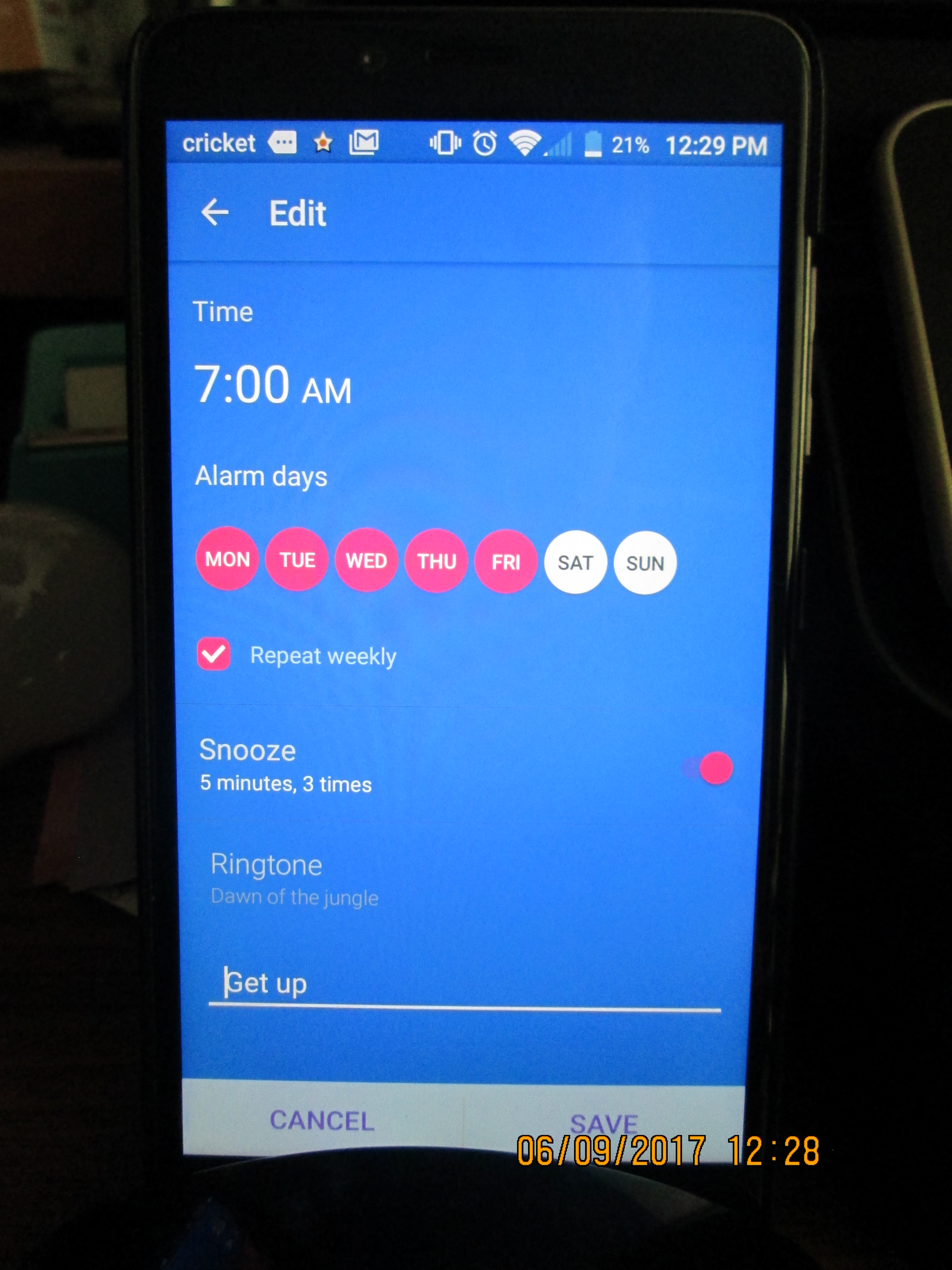 Smart Phone Alarm Clock